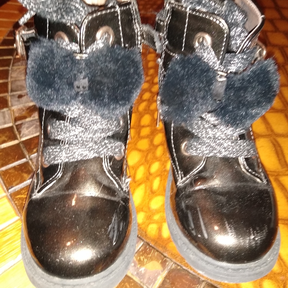 Naturino Patent Combat Boots